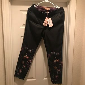 NWT Ted Baker shadow flora border trouser size 2